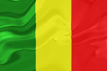 Flag of Mali wavy