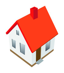 House isolated on white background