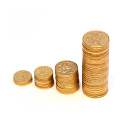 Diagram of golden coins