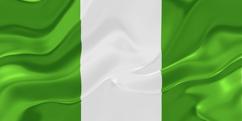 Flag of Nigeria wavy