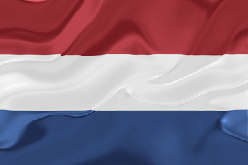 Flag of Netherlands wavy