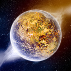 Effect of the global warming on Earth