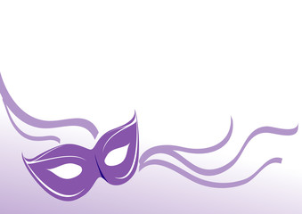 maschera carnevale viola