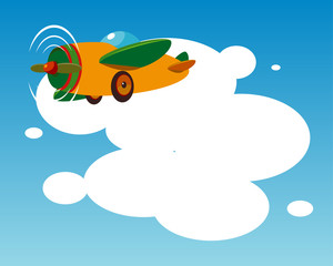 Background with plane