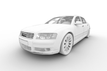 Fototapeta premium Limousine - isolated on white