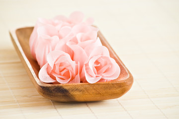 rose flowers made from soap