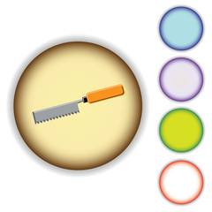 Set of the buttons. Hand instrument.