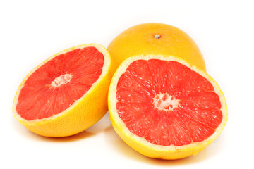 Fototapeta na wymiar Sliced Grapefruit