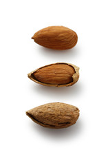 three almonds