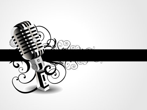 vector artistic mic background