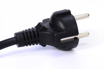schwarzer Netzstecker
