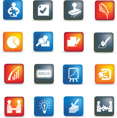 business deals icon set