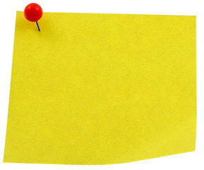 post-it mémo jaune fond blanc