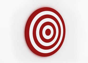 3D Render of Target isolated on white