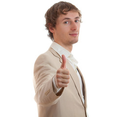 Man positive emotion