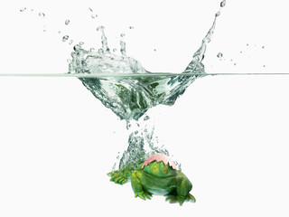 Osterfrosch Eierschale bunt 1