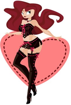 recommend clip art: Sexy lingerie valentine