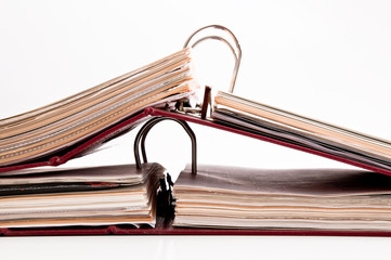 Geöffnete Aktenordner