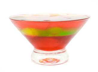 jelly in glass
