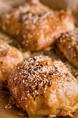 Home-made bread with sesame seed