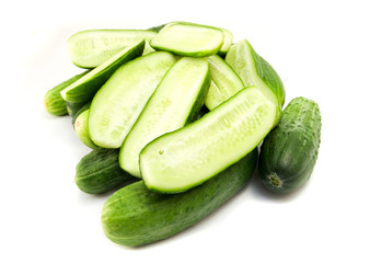 cucumbers isolated