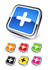 Fototapeta premium icône +, ajout