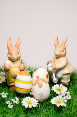Osterhasen mit Ostereier