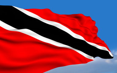 Naklejka premium Trinidadian and Tobagonian flag