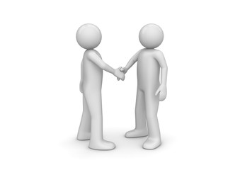 We have a deal (3d isolated characters, business series)