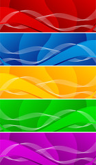Vector abstract banners