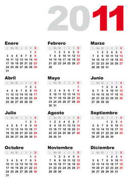 calendario 2011