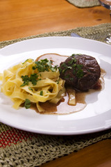 Bourguigon et pâtes fraiches