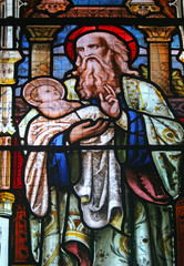 Obraz premium stained glass window