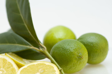 Limes with leafes