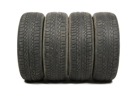 worn old tyre