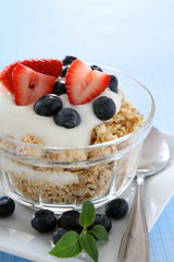 Granola with Yogurt and Fruit