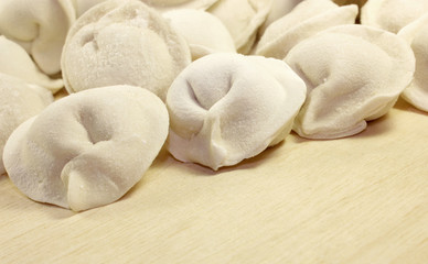 Fototapeta na wymiar raw meat dumplings