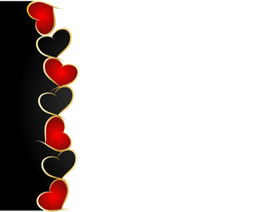 hearts abstract background