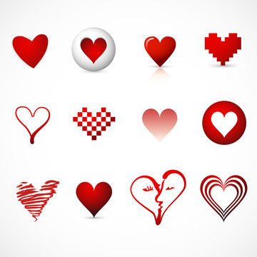 16 different Heart symbols