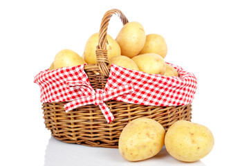 Potatoes in the basket