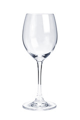 Empty white wine glass