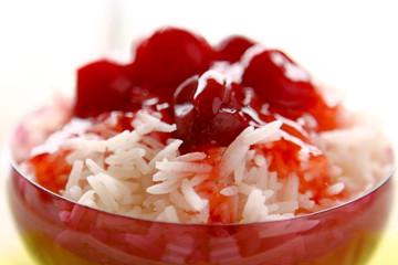 milchreis mit kirschen