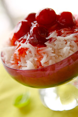 milchreis mit kirschen