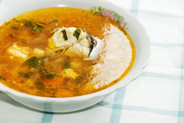 Healthy fish soup