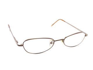 female glasses on white