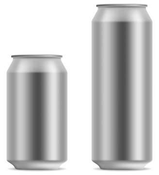 Blank Beer Can In 2 Variants 330 And 500 Ml