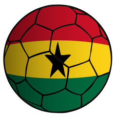 balón bandera Selección Ghana