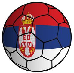 Balón bandera selección Serbia