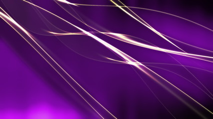 Golden Wisps on Elegant Purple Loop