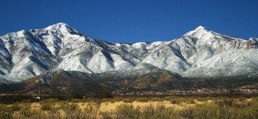 A View of the Huachuca Mountains in Winter in Arizona - 20060246